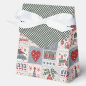 Christmas Patchwork Favoriete box Bedankdoosjes (Voorkant)