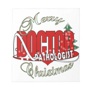 CHRISTMAS PATHOLOGIST DOCTOR NOTITIEBLOK