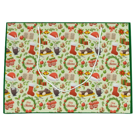 Christmas Pattern Cadeautas (Voorkant)