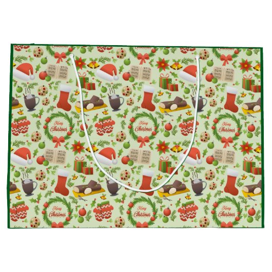 Christmas Pattern Cadeautas (Achterkant)