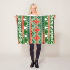 CHRISTMAS PATTERN THROW BLANKET FLEECE DEKEN