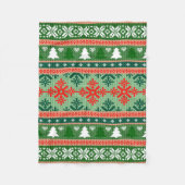 CHRISTMAS PATTERN THROW BLANKET FLEECE DEKEN (Voorkant)