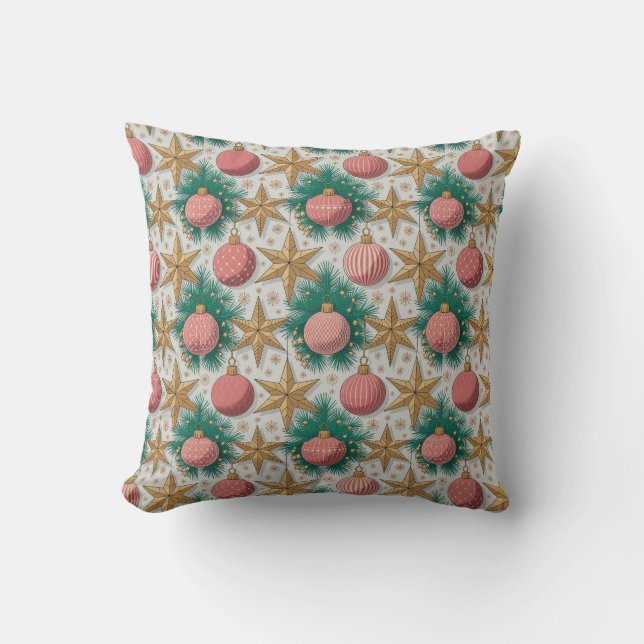 Christmas Pattern Throw Pillow Kussen (Voorkant)