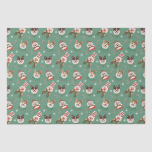 Christmas Pembroke Welsh Corgi Dogs Tissuepapier
