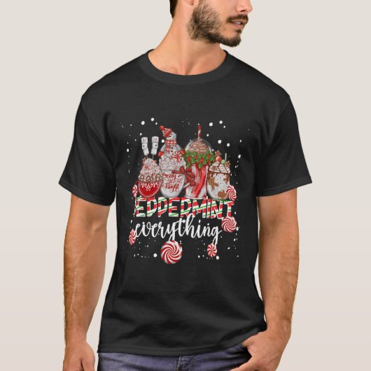 Christmas Peppermint Everything Coffee Chocolate M T-shirt (Voorkant)