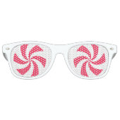 Christmas Peppermint  Retro Zonnebril (Voorkant)