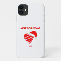 Christmas Père Noël Heart Apple iPhone 11 Coque