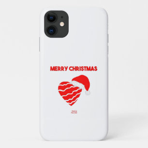 Christmas Père Noël Heart Apple iPhone 11 Coque