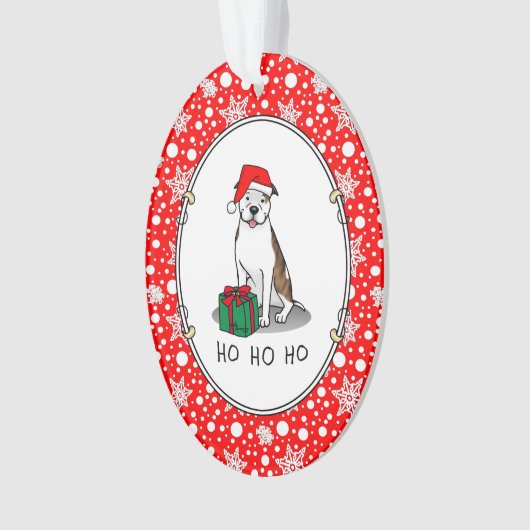 Christmas Père Noël Pit Bull (lt brindle white 3) (devant)