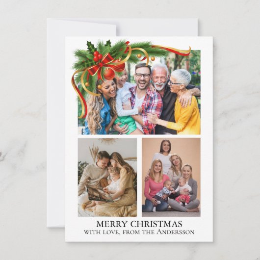 Christmas Photo Feestdagenkaart (Voorkant)