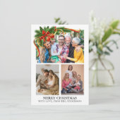 Christmas Photo Feestdagenkaart (Staand voorkant)