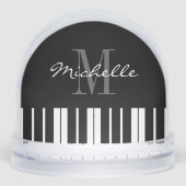 Christmas photo snow globe for piano player (Avant)