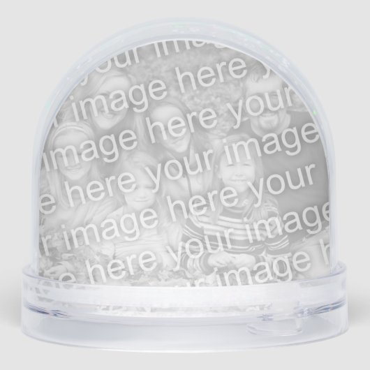 Christmas photo snow globe with golf putt design sneeuwbol (Achterkant)