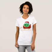 Christmas Pickleball Tshirt | slee van de kerstman (Voorkant volledig)