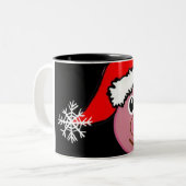 "CHRISTMAS PIG" EMOJI (ÉMOTICON) MUG (Devant gauche)