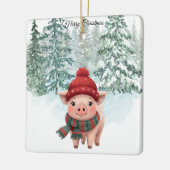 Christmas Pig Ornament (Links)