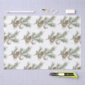 Christmas Pine Cones Branch Ornament Tissuepapier (Craft)