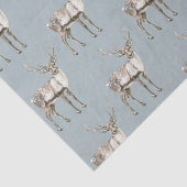 Christmas Pine Green Rustic Deer Tissuepapier (Detail)