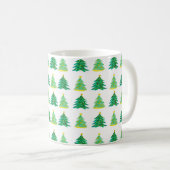 Christmas Pine Pattern Koffiemok (Voorkant rechts)