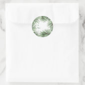 Christmas Pine ronde Stickers (Tas)