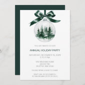 Christmas Pine Tree Ornament Feestdagenkaart (Voorkant / Achterkant)