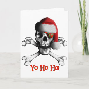 Christmas Pirate Holiday Kaart