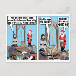 CHRISTMAS PIRATE JOKE BRIEFKAART
