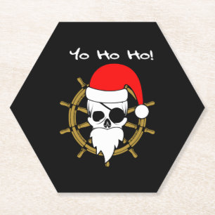 Christmas Pirates T-Shirt Kartonnen Onderzetters