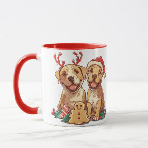 Christmas Pit Bull Dogs Mok
