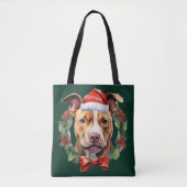 Christmas Pitbull Draagtas (Voorkant)