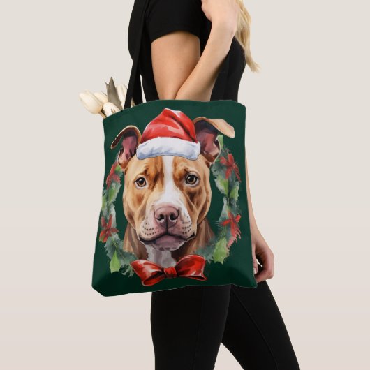 Christmas Pitbull Draagtas (Dichtbij)