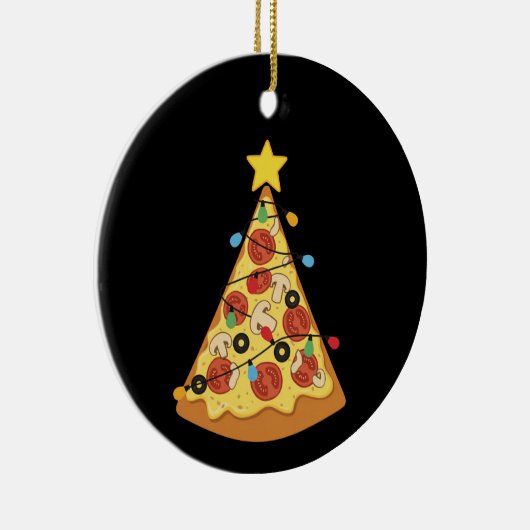 Christmas Pizza Lover Holiday Dinner Xmas Night Keramisch Ornament (Rechts)