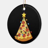 Christmas Pizza Lover Holiday Dinner Xmas Night Keramisch Ornament (Links)