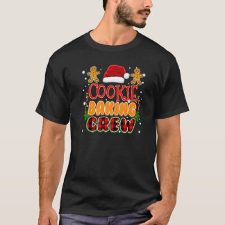 Christmas Pjs Cookie Baking Crew T-shirt
