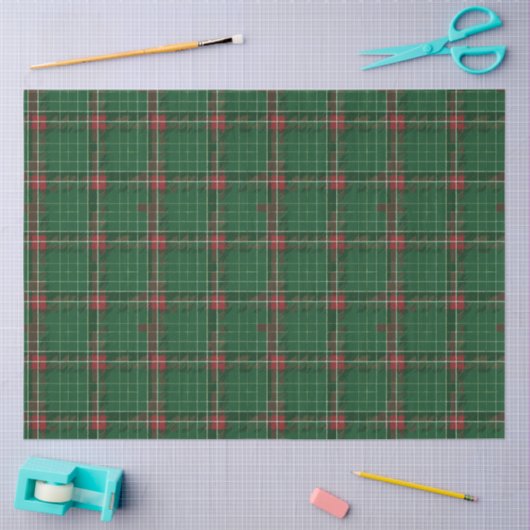 Christmas Plaid 8 Tissuepapier (Craft)