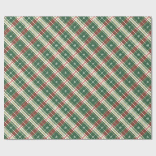 Christmas Plaid 9 Cadeaupapier (Vlak)