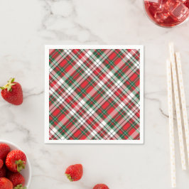 Christmas Plaid Bright Servet
