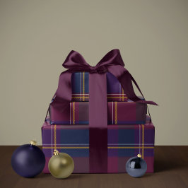 Christmas plaid classic holiday simple cadeaupapier