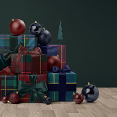 Christmas plaid classic holiday simple cadeaupapier