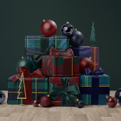 Christmas plaid classic holiday simple cadeaupapier
