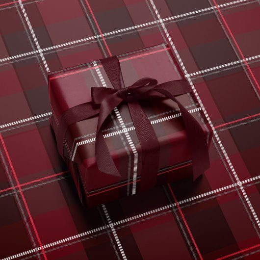 Christmas plaid classic holiday simple cadeaupapier