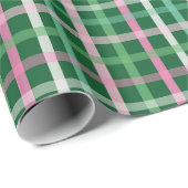 Christmas Plaid - Green Cadeaupapier (Rol Hoek)