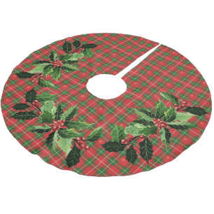 Christmas Plaid Iers Rood Kerstboom Rok