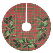 Christmas Plaid Iers Rood Kerstboom Rok (Voorkant)