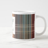 Christmas Plaid Mugs Cartoon illustration funny Extra Grote Beker (Rechts)