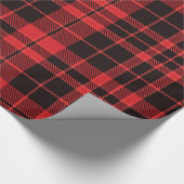 Christmas Plaid Pattern  Cadeaupapier (Hoek)