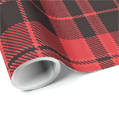 Christmas Plaid Pattern  Cadeaupapier (Rol Hoek)
