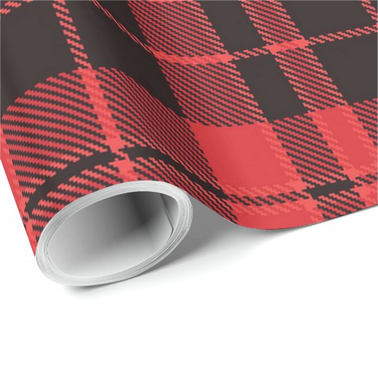 Christmas Plaid Pattern  Cadeaupapier (Rol Hoek)