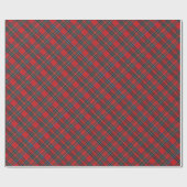 Christmas Plaid Pattern Wrapping Paper Cadeaupapier (Vlak)