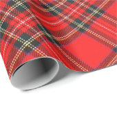 Christmas Plaid Pattern Wrapping Paper Cadeaupapier (Rol Hoek)